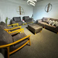 مبل دسته چوبی تمام راش اماده تحویل