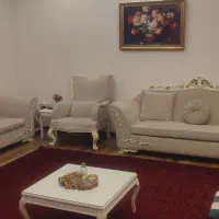 مبل کلاسیک فرانسوی ۷ نفره بسیار شیک و تمیز +۴ هدیه