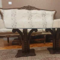 مبلمان۹ نفره استیل به همراه نهارخوری و...
