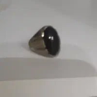 انگشتر نقره با سنگ عقیق( مردانه)