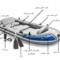 قایق اکسکروشن ۵ وسایبان،موتور برقی قایقهای اینتکس