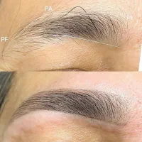 قرینه‌سازی تخصصی ابرو  طبیعی +فشیال صورت رایگان