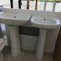 کلاسیک روشویی با پایه ۵۵ سفید