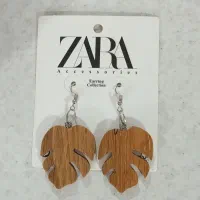 گوشواره و گردنبند چوبی