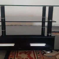 میز تلویزیون شیشه ای مشکی