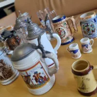 ماگ لیوان دست ساز آلمان عتیقه آنتیک قدیمی کریستال