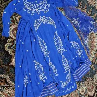 لباس حریر قدیمی دست دوز