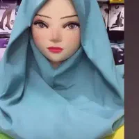 مقنعه نخی وکرپ بیش از150رنگ