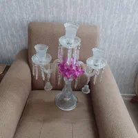 شمعدان باکارات ۳شاخه ۳شعله