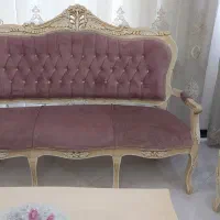 مبلمان استیل ۹ نفره با ۳ عدد عسلی