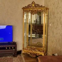 بوفه طلایی چوبی