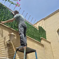 چمن مصنوعی - فنس برگی - پنل دیواری