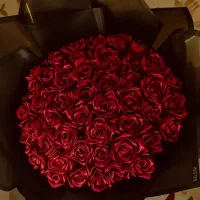 دسته گل و باکس گل رز روبانی سفارشی و اماده