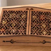باکس تی بگ ،ظرف سرو ،معرق،چوبی