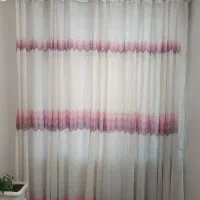 پرده تور و ساتن پشت پرده  اتاق خواب