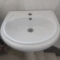 روشویی پایه دار سفید سایز ۵۰ سانتی