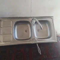 سینک دو لنگه باشیر اهرمی  ۱۲۰در ۵۰