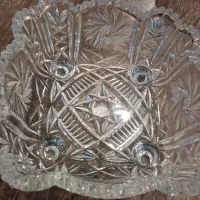 ظرف میوه خوری چهارگوش کریستال اصل چک بوهیمیا