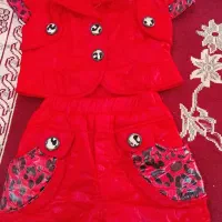بلوزو شرت بچگانه (دخترونه) رنگ قرمز
