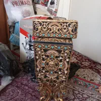 سطل زباله وجا دستمال کاغذی