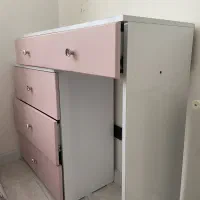 دراور دخترانه سفید صورتی