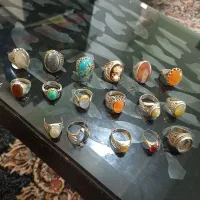 تعدادی انگشتر نقره
