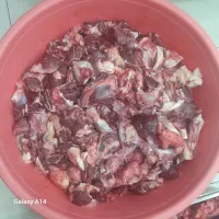 گوشت کله گوساله برای مصرف هبمر کوبیده و چرخی