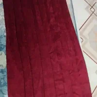 والان پرده زرشکی همراه شرابه پرده