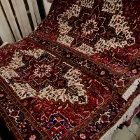 جفت ۶متری دستباف هریس کرم اعلاباف بسیار خاص
