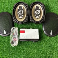 پک سیستم پخش ضبط بلوتوثی آکبند باند خربزه ای بیضی