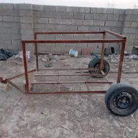 کاری تریلر حمل بار گوسفند و....لاستیک پرایدی