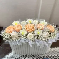 گیفت و باکس گل شمعی