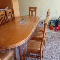 میز ناهار خوری ۸ نفره کاملا چوب