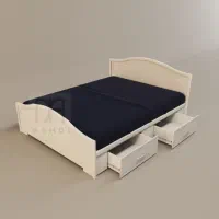 تخت خواب دونفره وکیوم کشو دار مدلsahra*جادار*