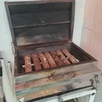 کباب پزگازی استیل ۷ شعله درب دار