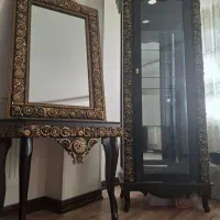 ویترین آینه و کنسول همراه پایه ست