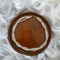گردنبند دوتایی مرواریدی خاص