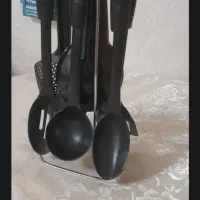 ست کفگیر وملاقه همراه استند