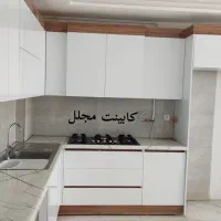 کابینت مجلل هایگلاس پیش ساخته وآماده دستگیره مخفی