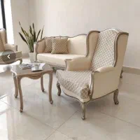 مبل فرانسوی چوب تمام گردو به شرط ست 8نفره