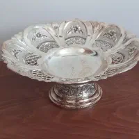 دو عدد ظرف سیلور پلیت میوه خوری و کشکول