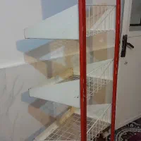 قفسه چرخ دار چهار طبقه فلزی درحد نو