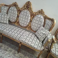 مبلمان استیل 9 نفره کاملا سالم و بدون شکستگی