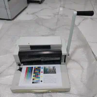 دستگاه سیمی صحافی پانچ فنرزن مارپیچ کتاب super46