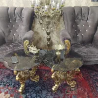 مبل راحتی کلاسیک با جلو میزی