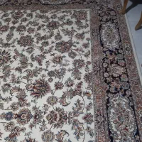 فرش افشان ۱۲ متری کرم در حد نو