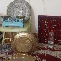 دیوار کوب مسی قلم خورده