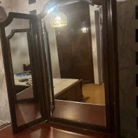 آینه سه لتی چوب گردو آنتیک