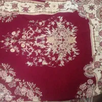 رو فرشی مخمل زرشکی ۱۲متری