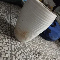 گلدان سفالی و پلاستیکی یکجا